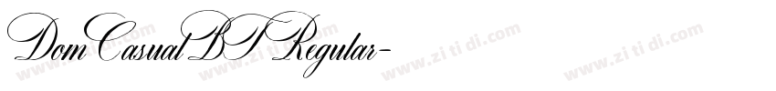 DomCasualBT Regular字体转换